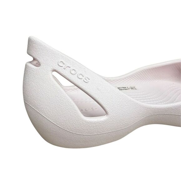 Crocs Women’s 8 Kadee Ballet Flats Barely Pink Comfort Shoes - Picture 3 of 8